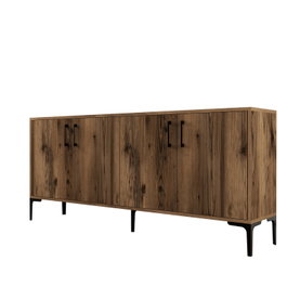 Hanah Home Consola Industrial Kiev - Walnut
